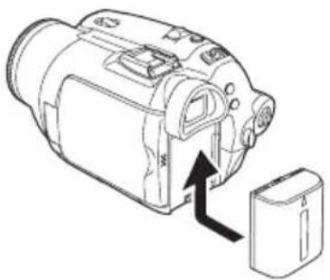 PANASONIC NV-GS188 - 安装电池 - 1