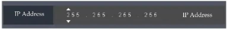 IP Address 255 . 265 . 265 . 256 IP Address