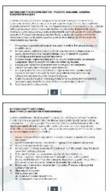 Scanned document page with numbered sections and bullet points, likely from a technical or legal report.
