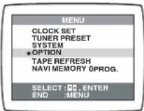 PANASONIC NV-HV62GH - Option Setting - 1
