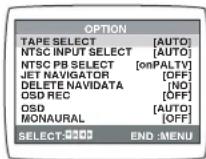 PANASONIC NV-HV62GH - Option Setting - 2