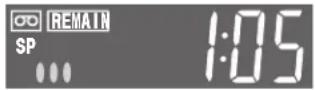 PANASONIC NV-HV62GH - To Display the Approximate Remaining Tape Time - 1