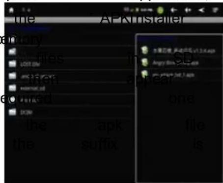 the APK Installer any dry files in LOST ON and then appear formed one top the .apk file the .suffix is