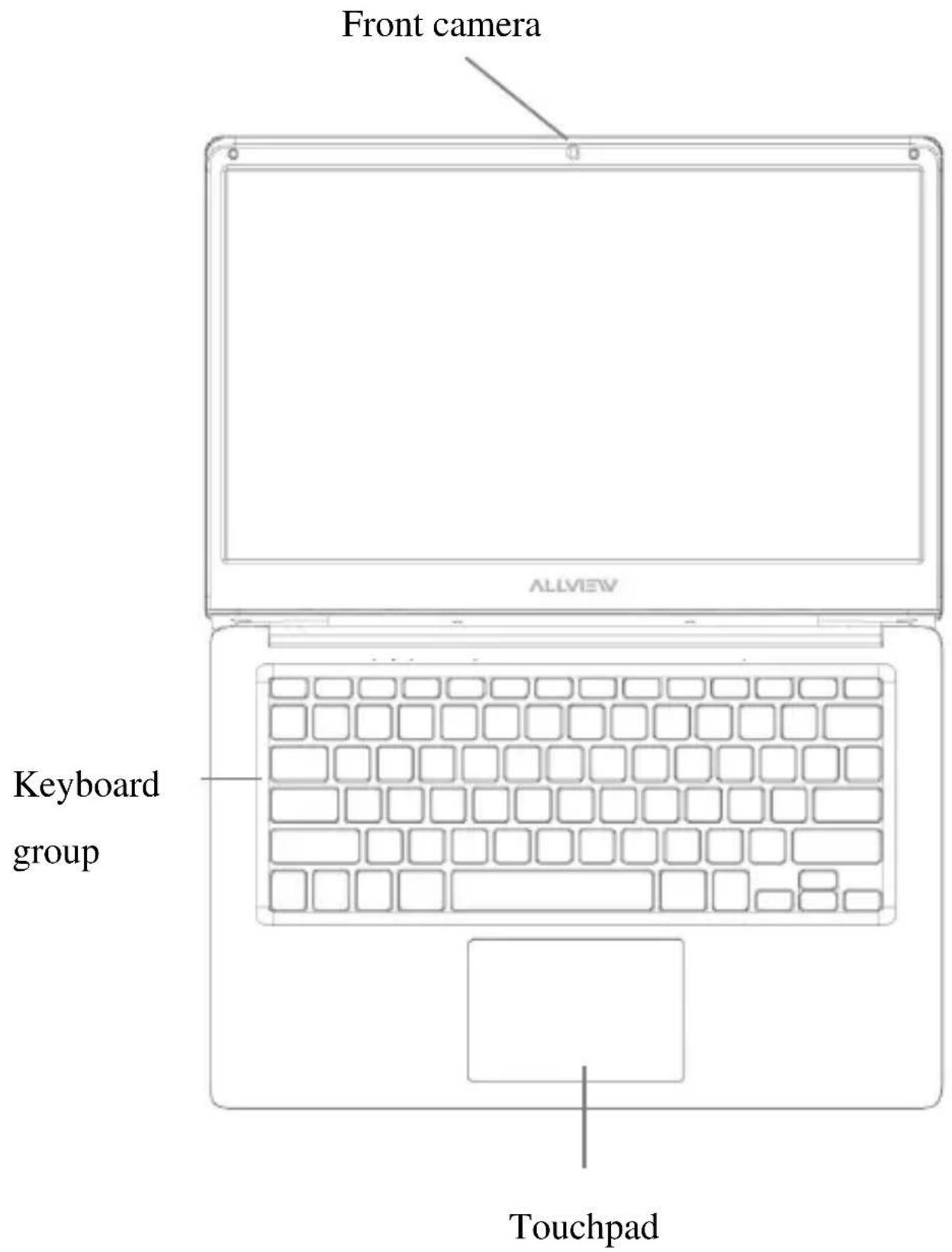 Front camera Keyboard group ALLVIEW Touchpad