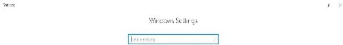 Windows Settings End setting