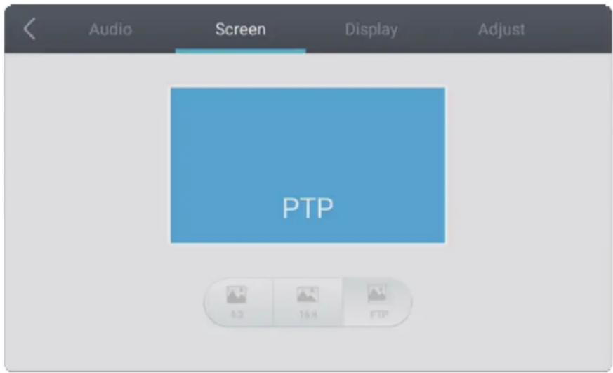 Audio Screen Display Adjust PTP 4.2 16.8 FTP