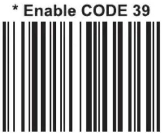 * Enable CODE 39