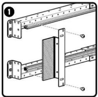 Technical diagram showing assembly of two mechanical components with labeled parts and cross-sectional views