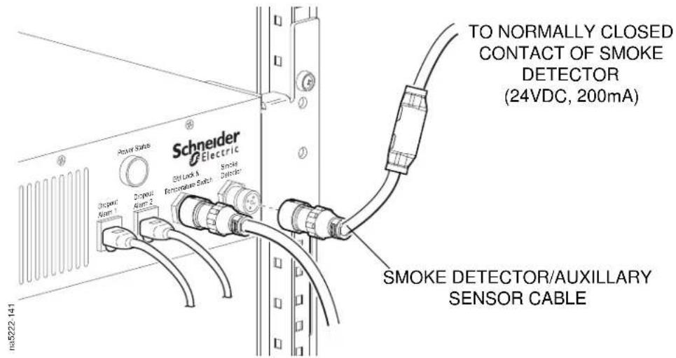 Schneider Electric To NORMALLY CLOSED CONTACT OF SMOKE DETECTOR (24VDC, 200mA) SMOKE DETECTOR/AUXILLARY SENSOR CABLE