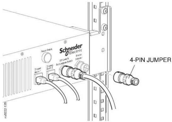 Schneider Electric Resur Status Dispon Alarm 1 Dispon Alarm 2 BM Link 5 Temperature Switch Snack Detector ns5222-135 4-PIN JUMPER