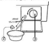 Campomatic WM84KD - Cleaning the drain filter - 2