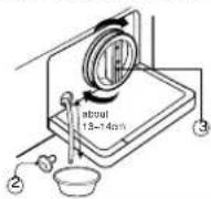 Campomatic WM84KD - Cleaning the drain filter - 3