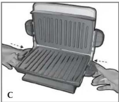 GEORGE FOREMAN GRP4800 - ATTACH GRILL PLATES - 2