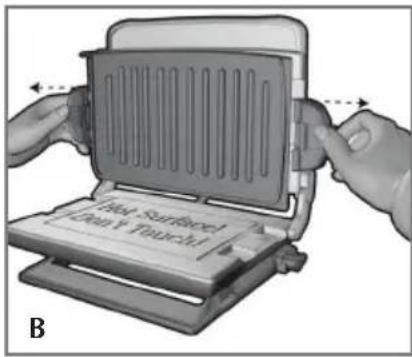 GEORGE FOREMAN GRP4800 - ATTACH GRILL PLATES - 1