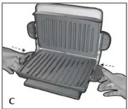 GEORGE FOREMAN GRP4800 - COLOCACIÓN DE LAS PLACAS PARA ASAR - 2
