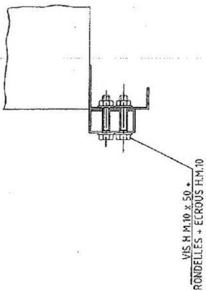 VIS H M.10 x 50 + RONDELLES + ECROUS H.M.10