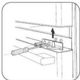 Campomatic FRF253SS - Removing and replacing the right door of refrigerator compartment - 4