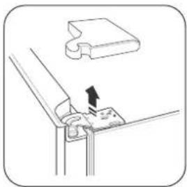 Campomatic FRF253SS - Removing and replacing the right door of refrigerator compartment - 2