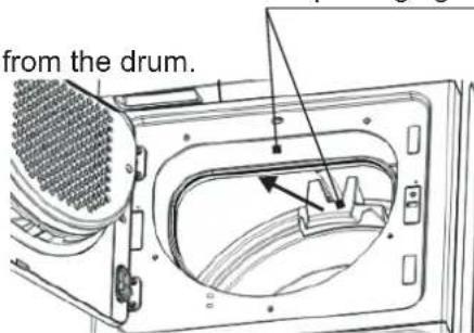 from the drum.