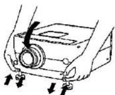 SHARP XG-NV33XE - Adjusting the Height of the Picture - 6