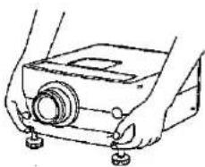 SHARP XG-NV33XE - Adjusting the Height of the Picture - 2