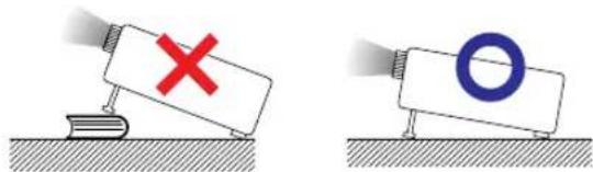 SHARP XG-C40XE - The projector may be safely tilted to a maximum angle of 9 degrees. - 1