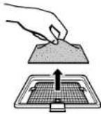 SHARP XG-C40XE - Replacing the bottom air filter - 3