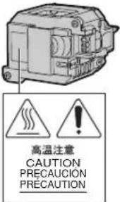 高温注意 CAUTION PRECAUCIÓN PRECAUTION