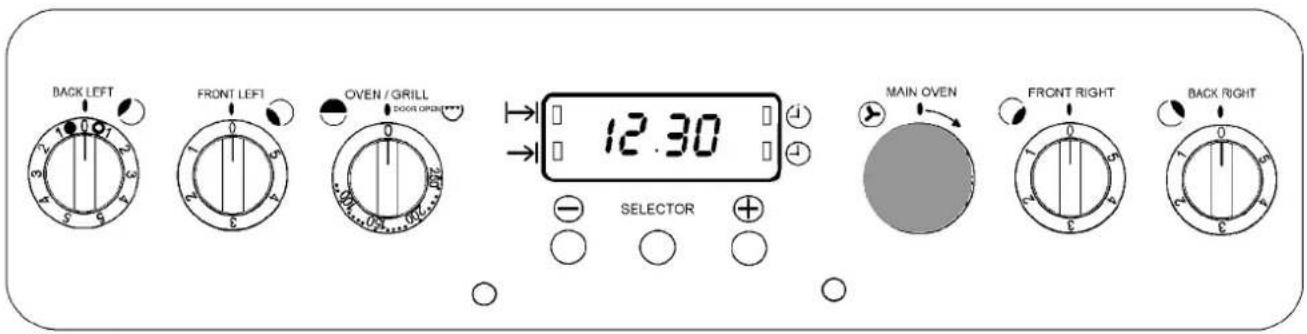 Tricity Bendix SIE555BG - SELECTING THE FAN OVEN - 1