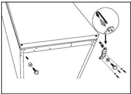 Technical diagram showing mechanical assembly with labeled components and directional arrows indicating motion or force vectors.