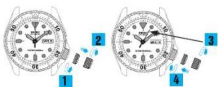 SEIKO Presage SRPD36J1 - ● How to manually wind the mainspring by turning the crown - 1