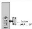 Naxa NT-1308 - Installing Batteries in the Remote Control - 3