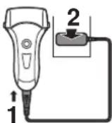 PANASONIC ES-LC50 - Charging the shaver - 1