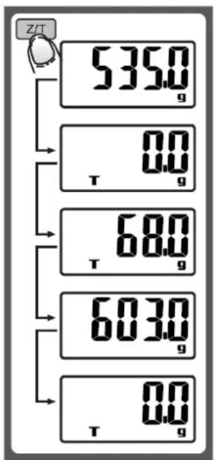 Z/T 535.0 g T 0.0 g 68.0 T 603.0 g T 0.0 g