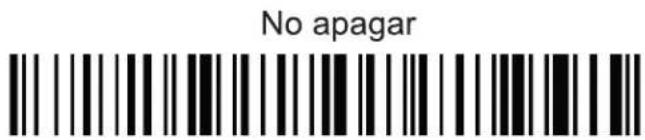No apagar