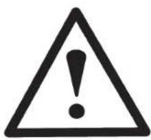 Warning symbol image with exclamation mark inside triangle