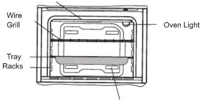 Wire Grill Tray Racks Oven Light
