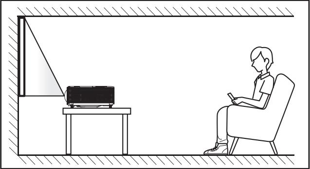 OPTOMA X318STe - Installation du projecteur - 1