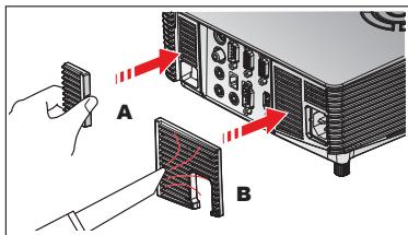 OPTOMA X351 - Enlever le filtre - 1