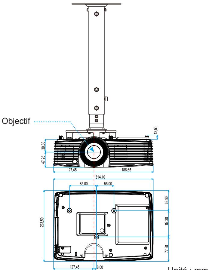 OPTOMA X402 - Installation au plafond - 3