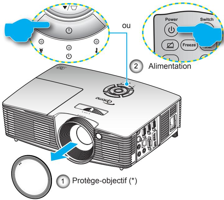OPTOMA X402 - Allumer le projecteur - 2
