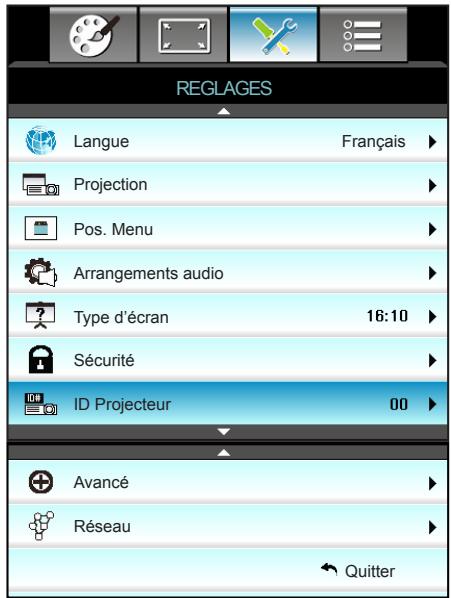 OPTOMA X402 - REGLAGES - 1