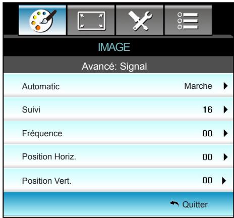 OPTOMA X402 - IMAGE | Avancé | Signal (RVB) - 1