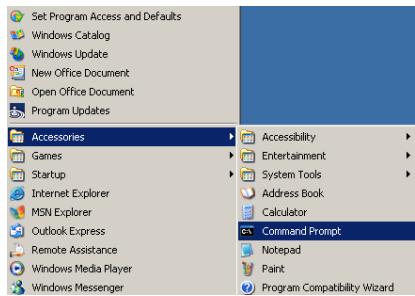 Set Program Access and Defaults Windows Catalog Windows Update New Office Document Open Office Document Program Updates Accessories Games Startup Internet Explorer MSN Explorer Outlook Express Remote Assistance Windows Media Player Windows Messenger Accessibility Entertainment System Tools Address Book Calculator Command Prompt Notepad Paint Program Compatibility Wizard