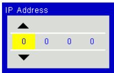 OPTOMA ZH400USTi - Adresse IP - 1