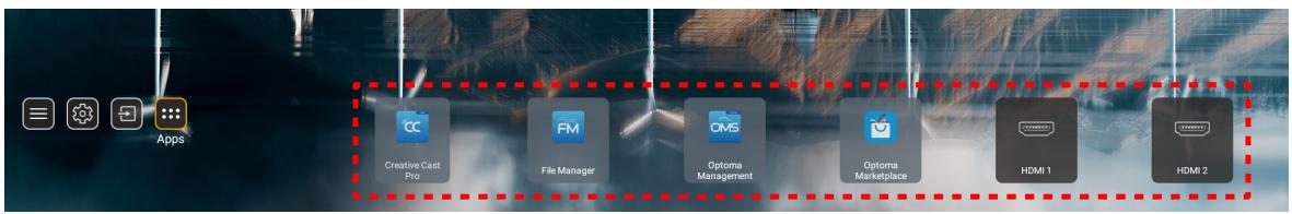 OPTOMA ZH507+ - Sélectionner une source d'entrée - 1