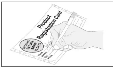 Product Registration Card MOUNTAIN RETURN UNKNOWN 10 DAILY 10.35 15.45 PCT