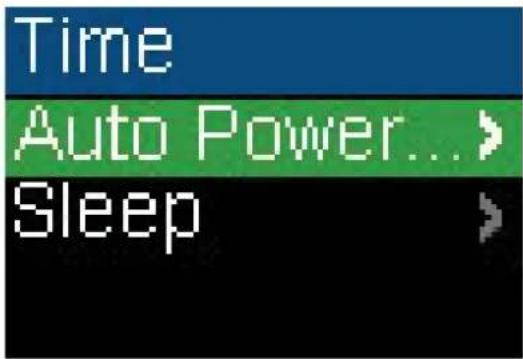 Time Auto Power... Sleep