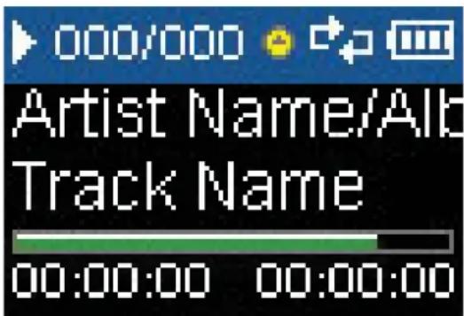 000/000 Artist Name/Alb Track Name 00:00:00 00:00:00