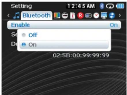 INSIGNIA NS-4V24 - Para activar o desactivar la función Bluetooth: - 2